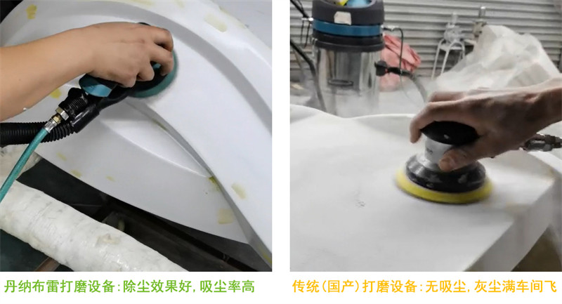 丹納布雷無塵打磨設(shè)備與常規(guī)(國產(chǎn))打磨設(shè)備的區(qū)別